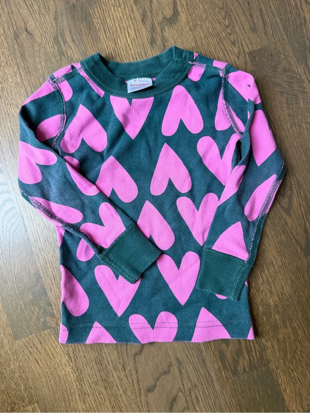 Hanna Anderson Kids Heart Print Pajama Set - Pink Hearts